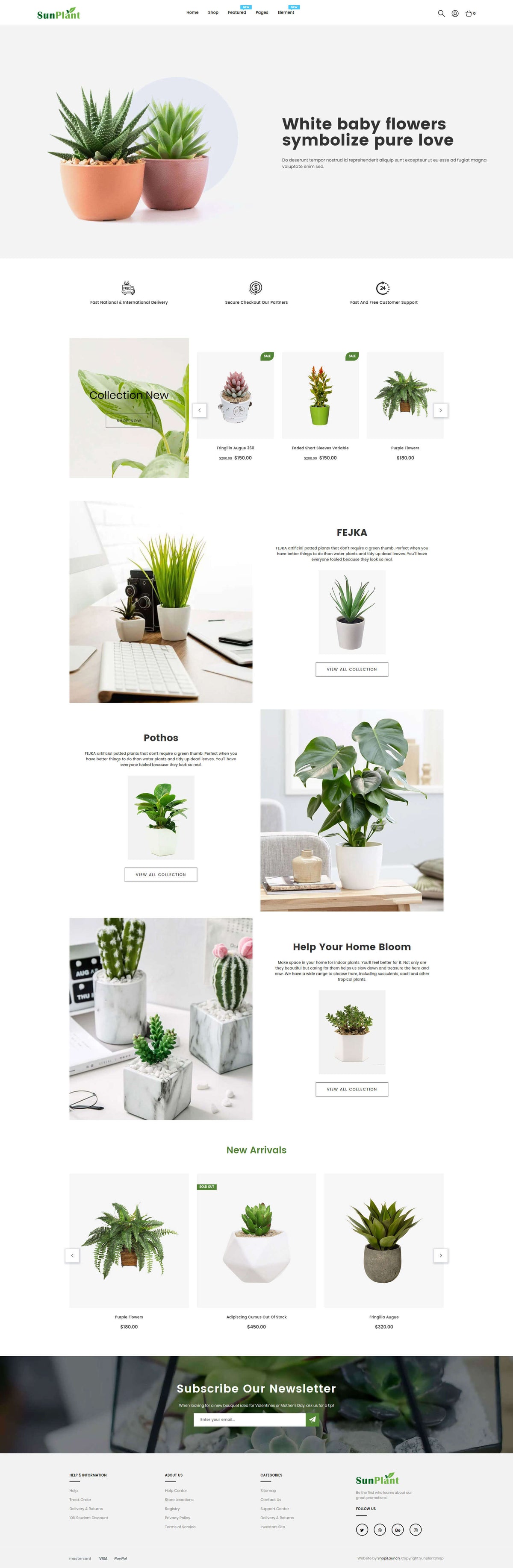 Shopify Theme - Sunplant