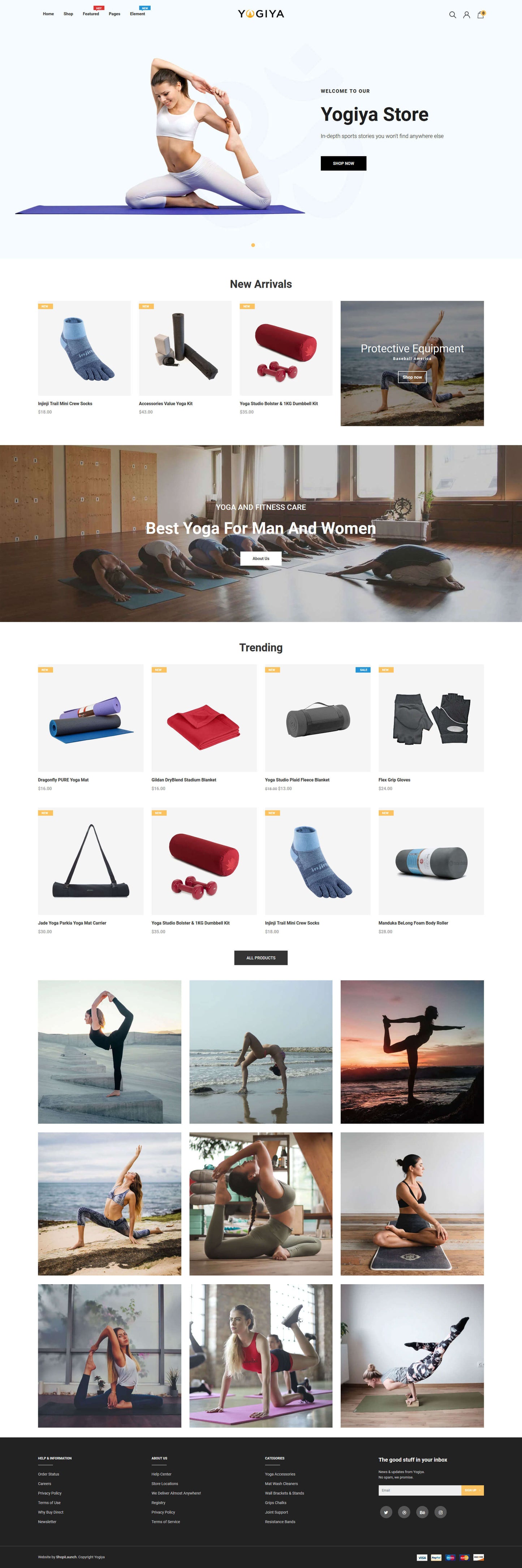 Shopify Theme - Yogiya