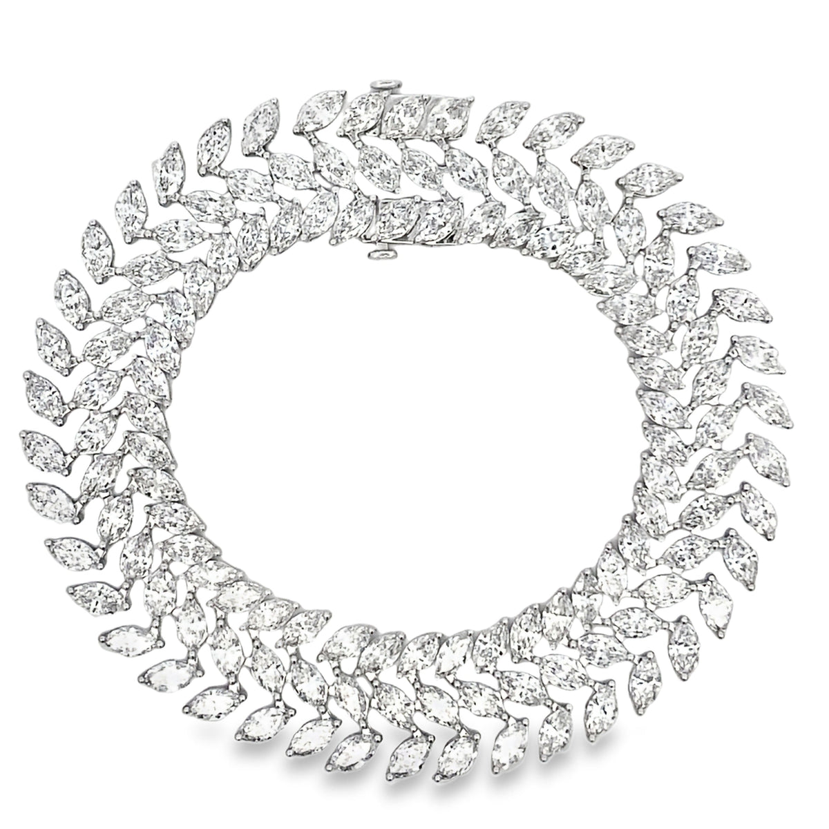 Lab Grown Diamond Tennis Bracelet 14KT White Gold
