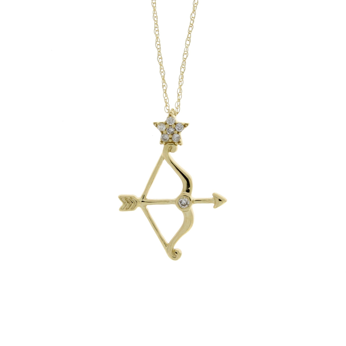 .07ct Diamond Fashion Pendants 14KT Yellow Gold