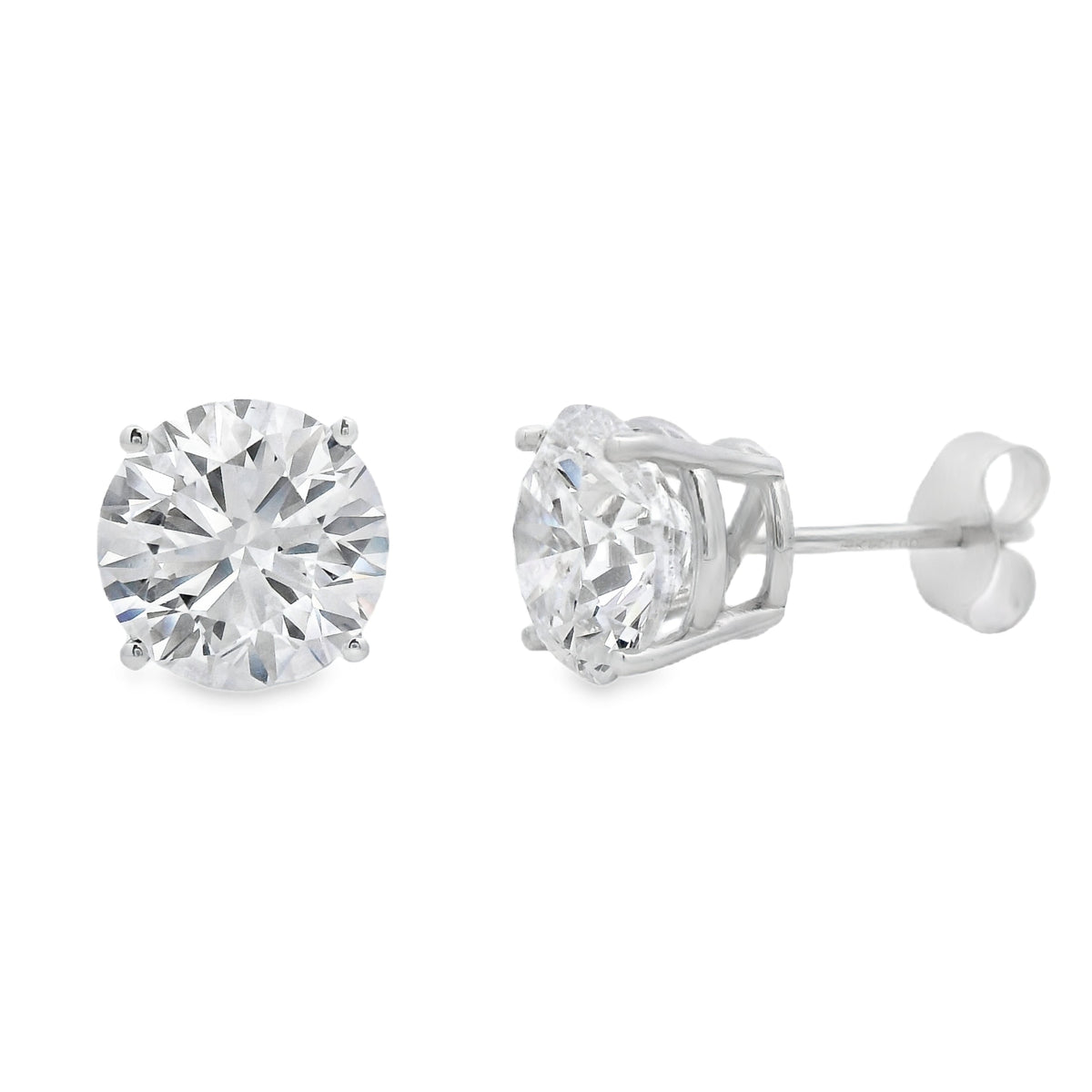 3.00ct Lab Grown Diamond Stud Earrings 14KT White Gold