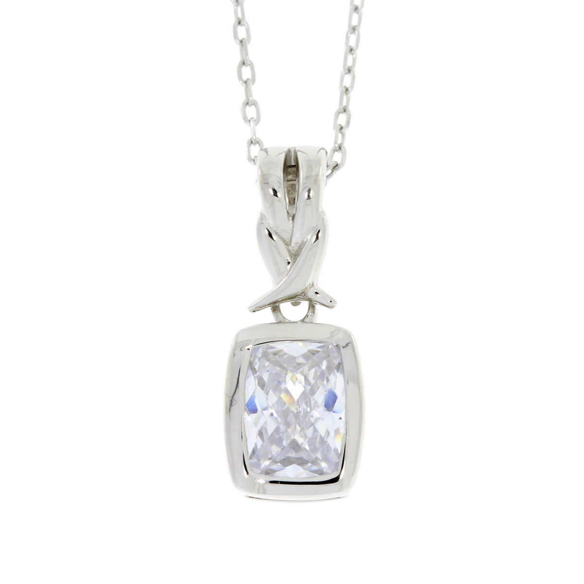 Cubic Zirconium Fashion Pendants Sterling Silver