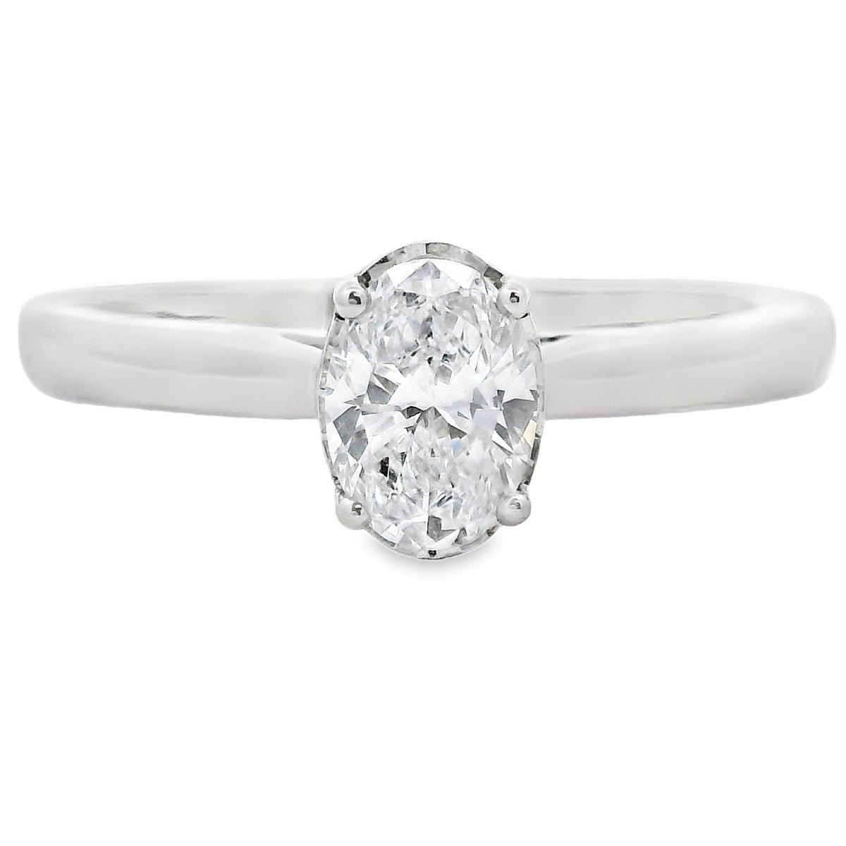 Genuine .50ct Lab Grown Diamond  10KT White Gold