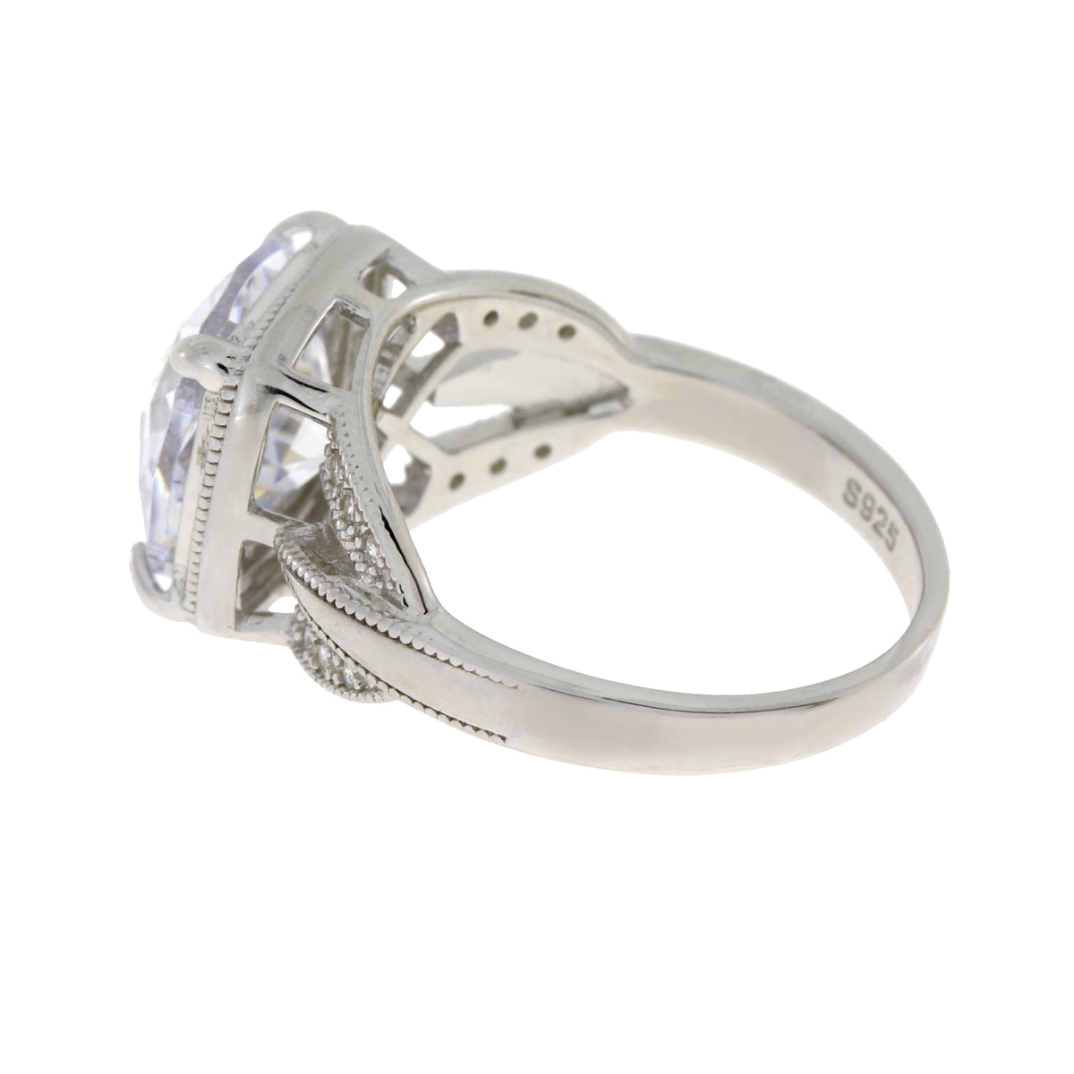 Cubic Zirconium Ring Sterling Silver