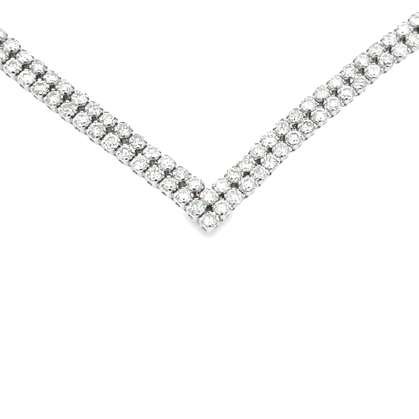 7.00ct Diamond Tennis Necklace 14KT White Gold