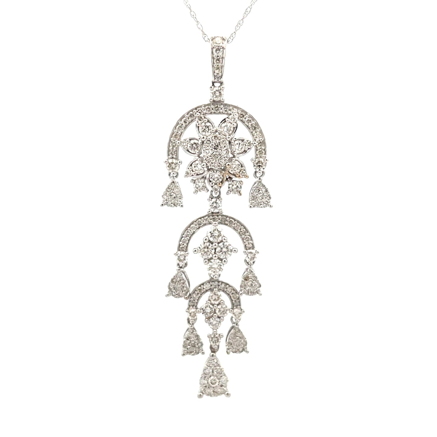 1.50ct Diamond Fashion Pendants 14KT White Gold