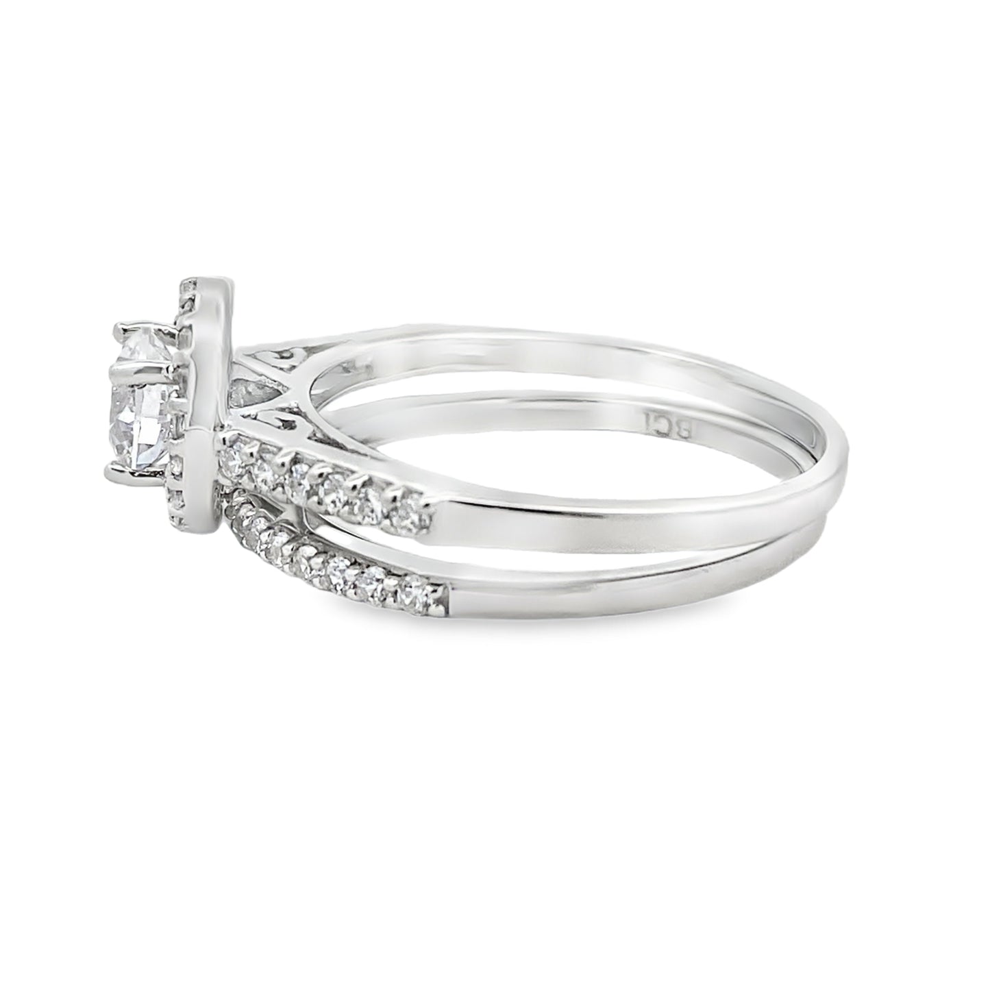 Cubic Zirconia CZ SS Bridal Sterling Silver