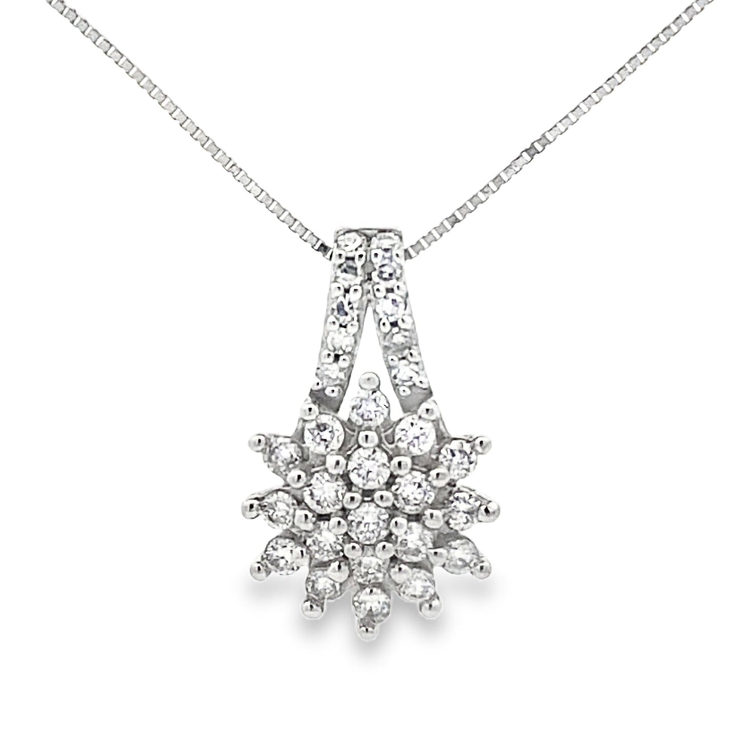 Lab Grown Diamond Fashion Pendants 10KT White Gold