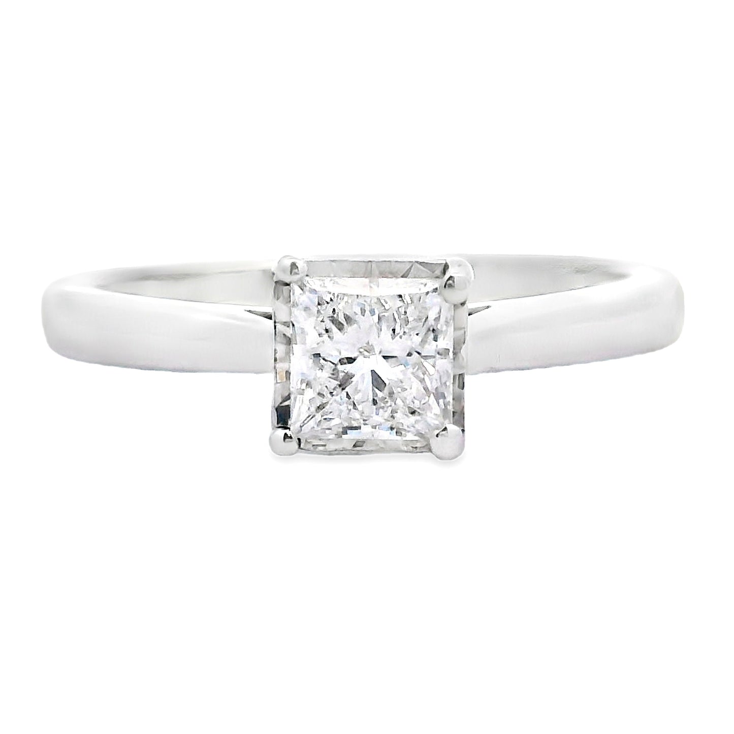 Natural .50ct Lab Grown Diamond  10KT White Gold