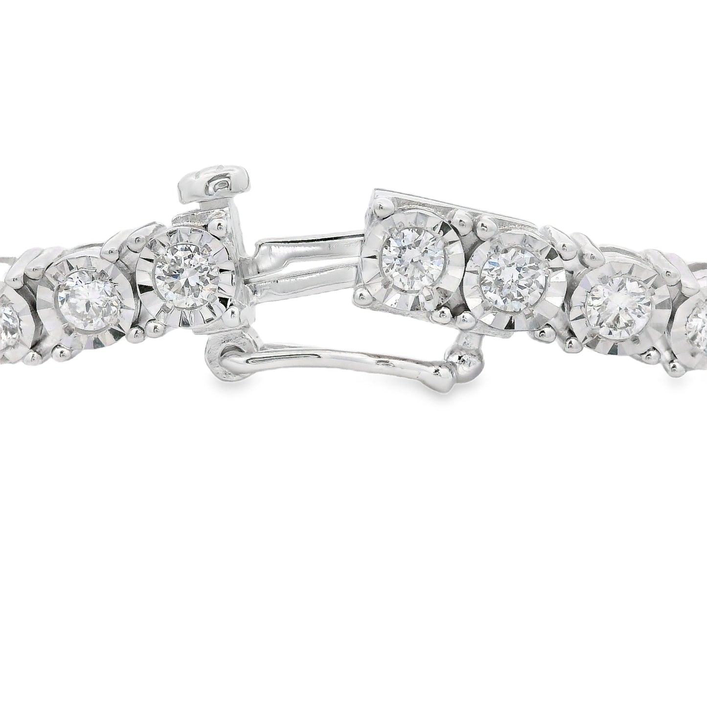 Lab Grown Diamond Tennis Bracelet Sterling Silver