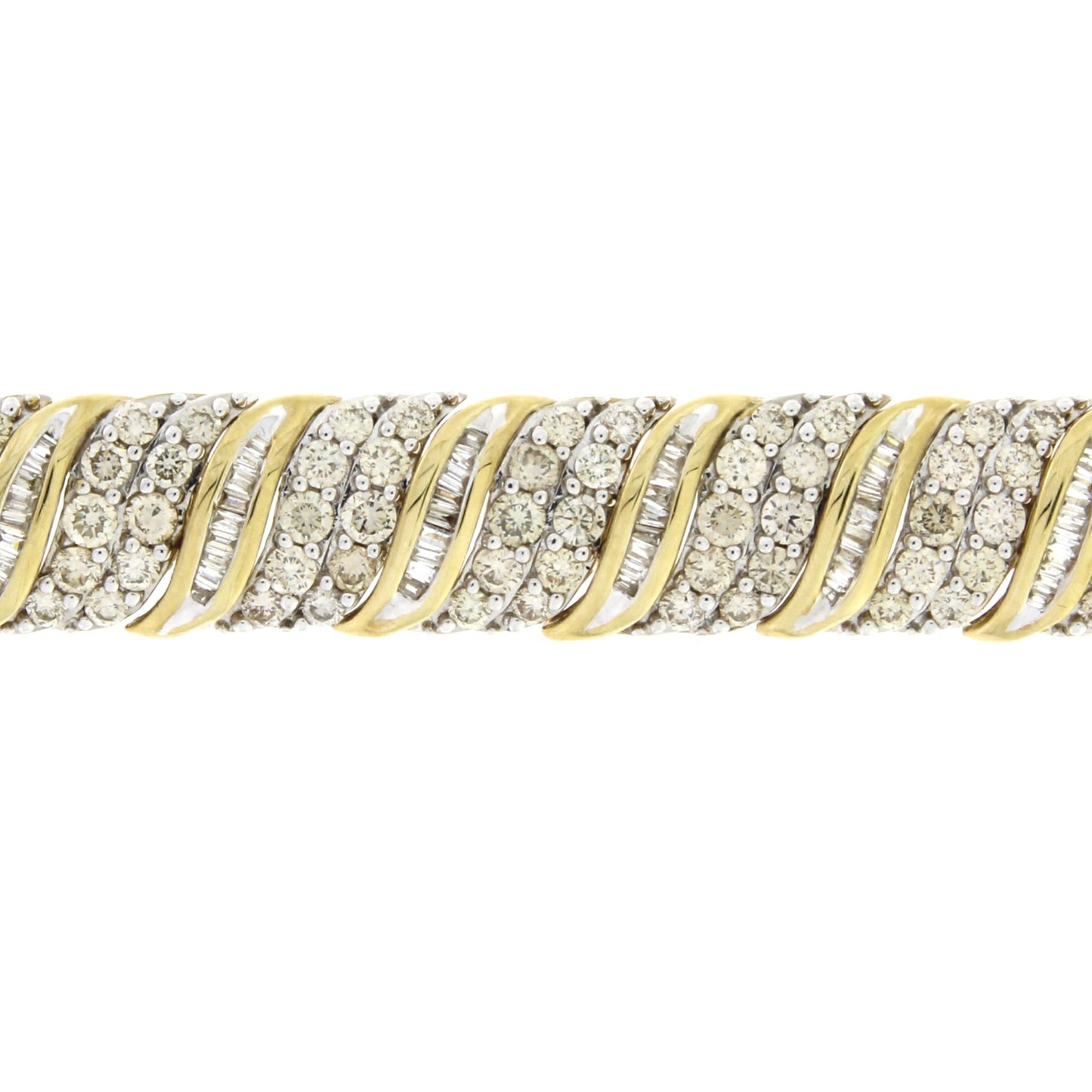 10.00ct Diamond Tennis Bracelet 10KT Yellow Gold