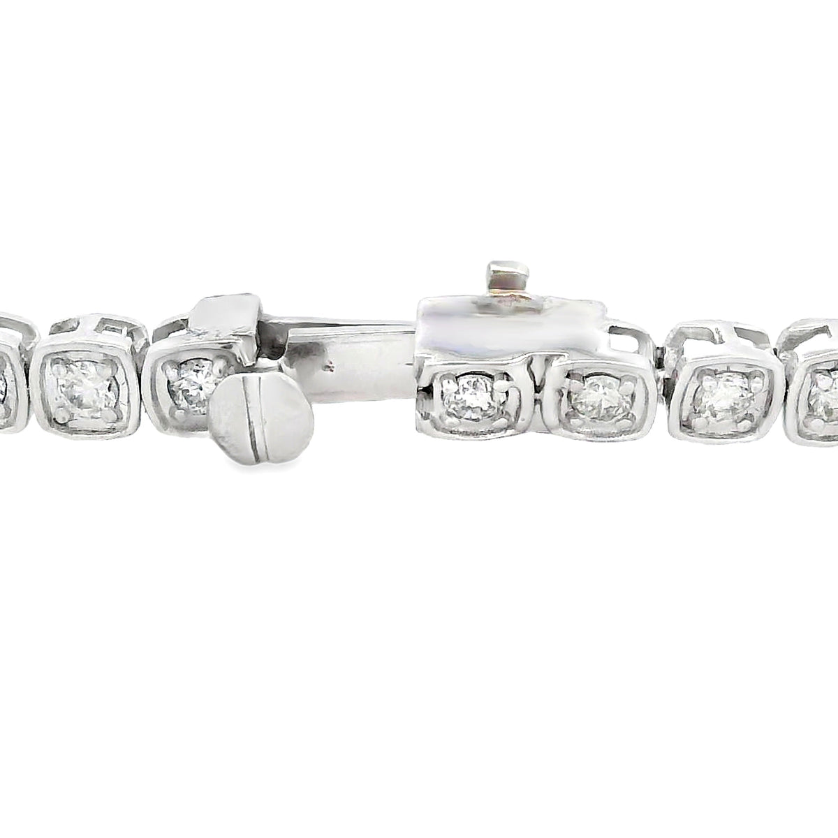 Lab Grown Diamond Tennis Bracelet 10KT White Gold