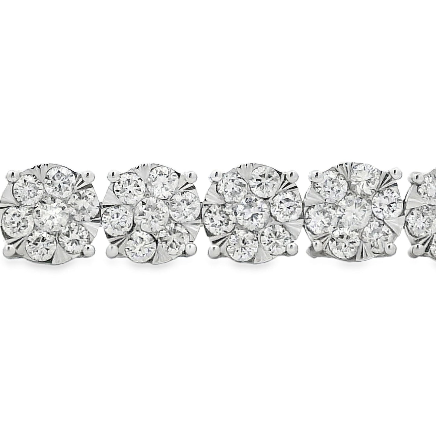 Lab Grown Diamond Tennis Bracelet 10KT White Gold