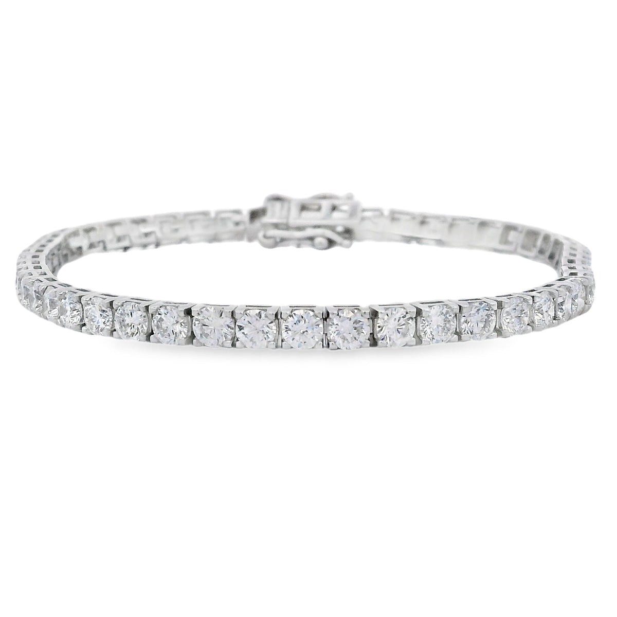Lab Grown Diamond Tennis Bracelet Sterling Silver