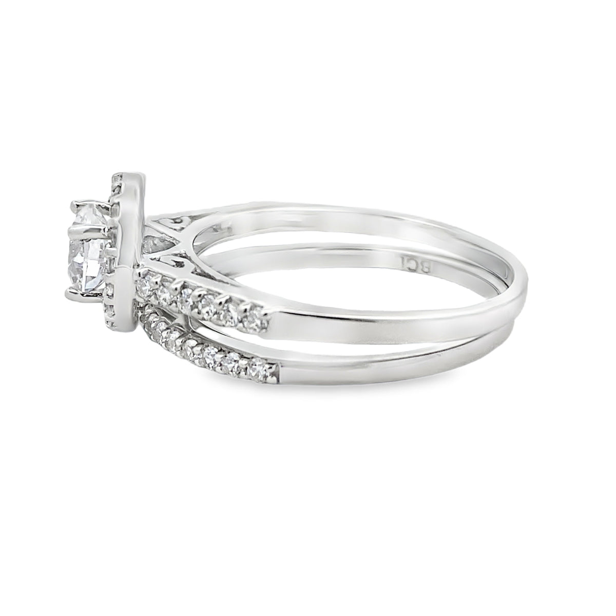 Cubic Zirconia CZ SS Bridal Sterling Silver