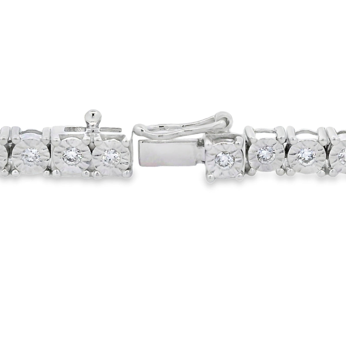 Lab Grown Diamond Tennis Bracelet Sterling Silver