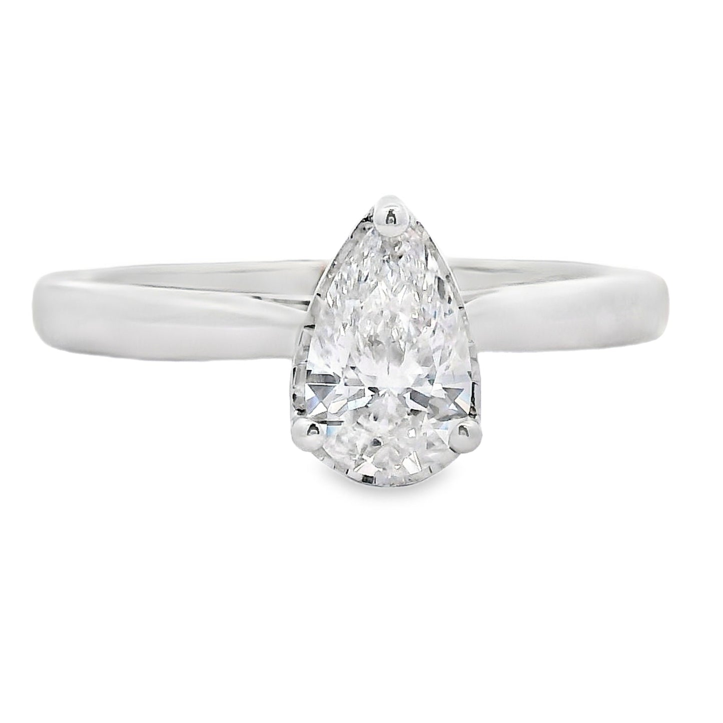 Natural .50ct Lab Grown Diamond  10KT White Gold