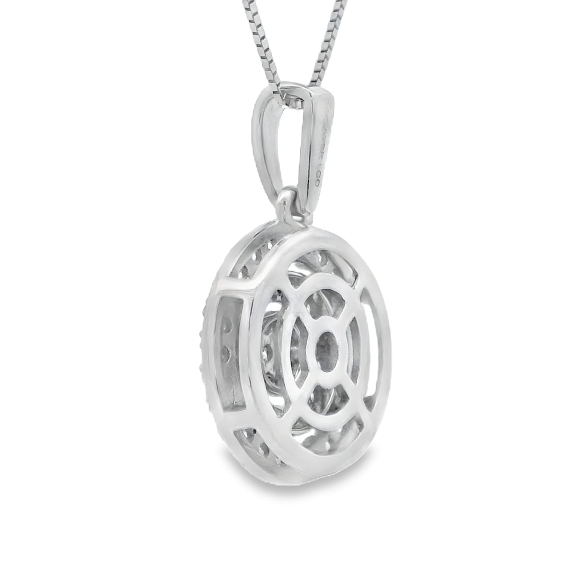 Lab Grown Diamond Fashion Pendants 14KT White Gold