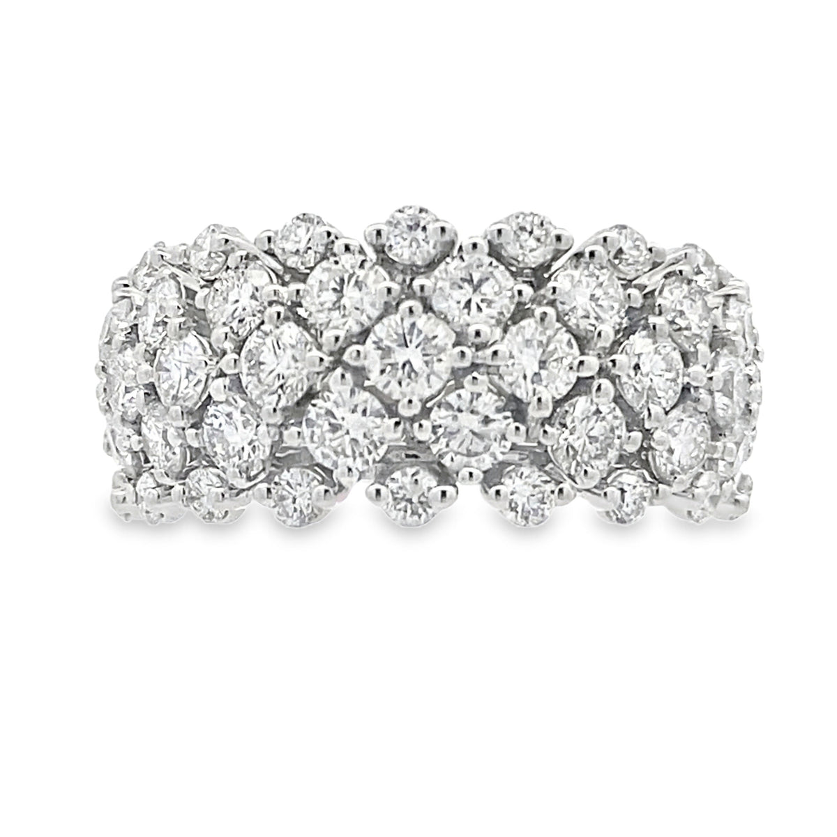 Lab Grown Diamond Fashion band rings 14KT White Gold