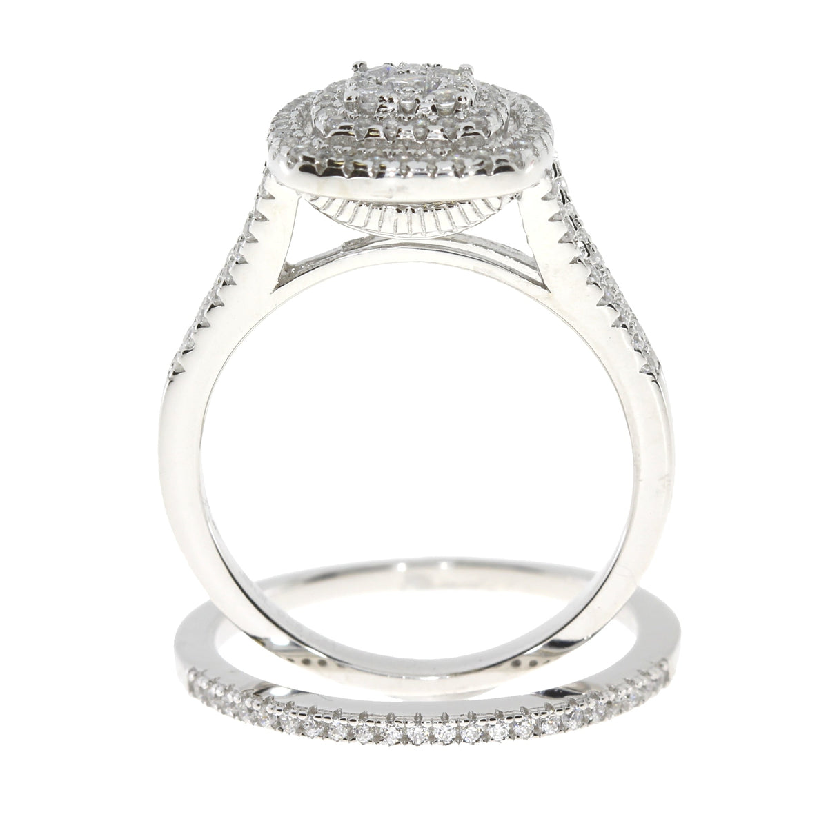 Cubic Zirconium CZ SS Bridal Sterling Silver