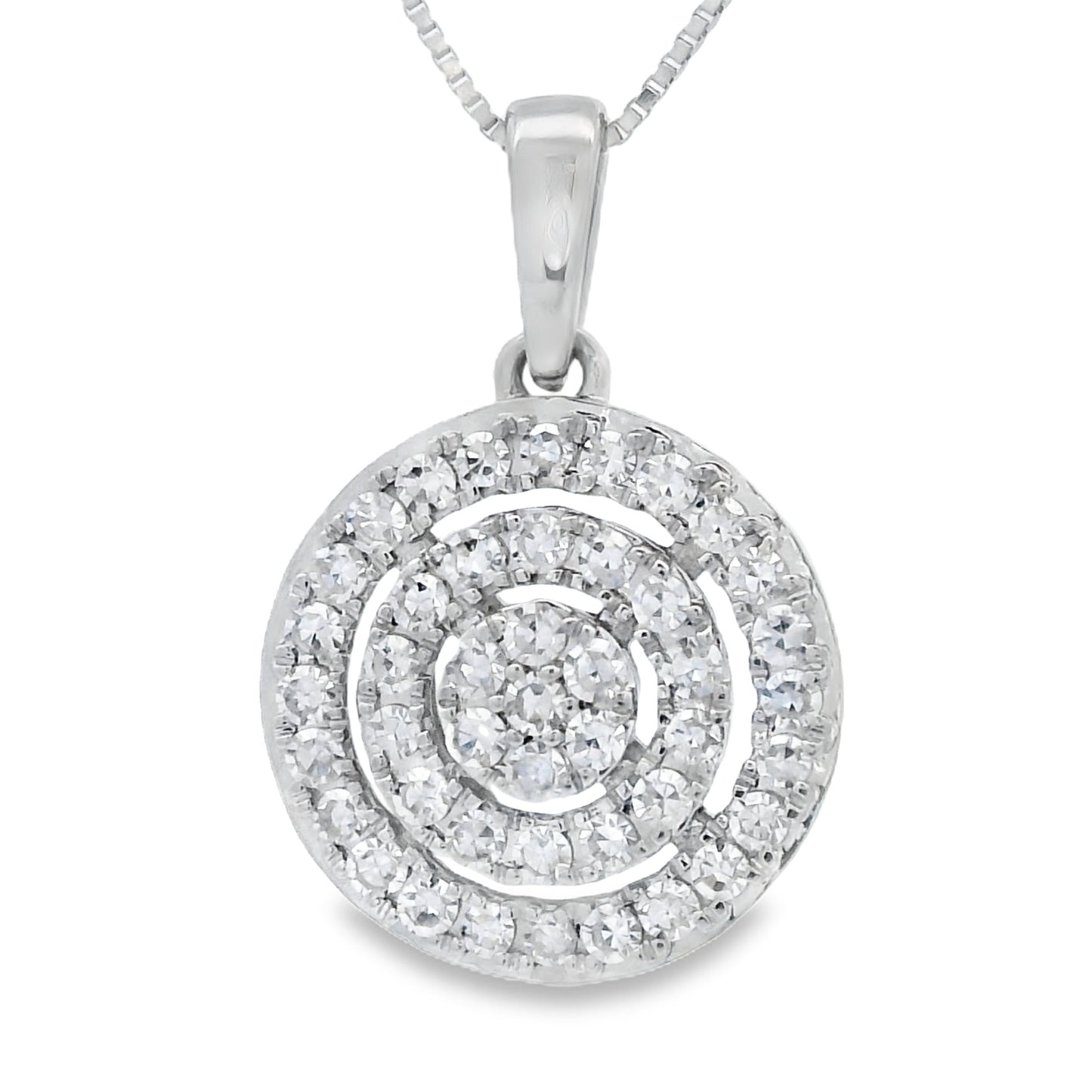 Lab Grown Diamond Fashion Pendants 14KT White Gold