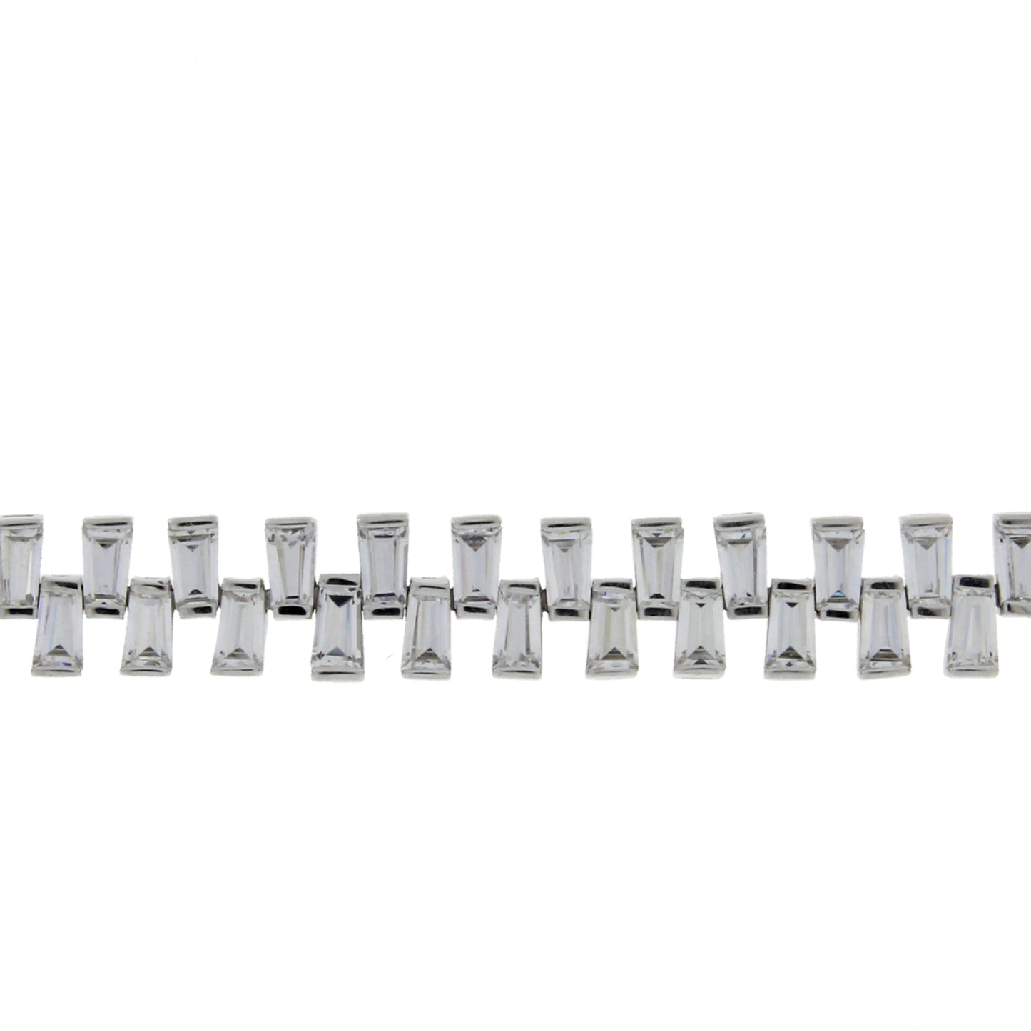 Cubic Zirconium Tennis Bracelet Sterling Silver