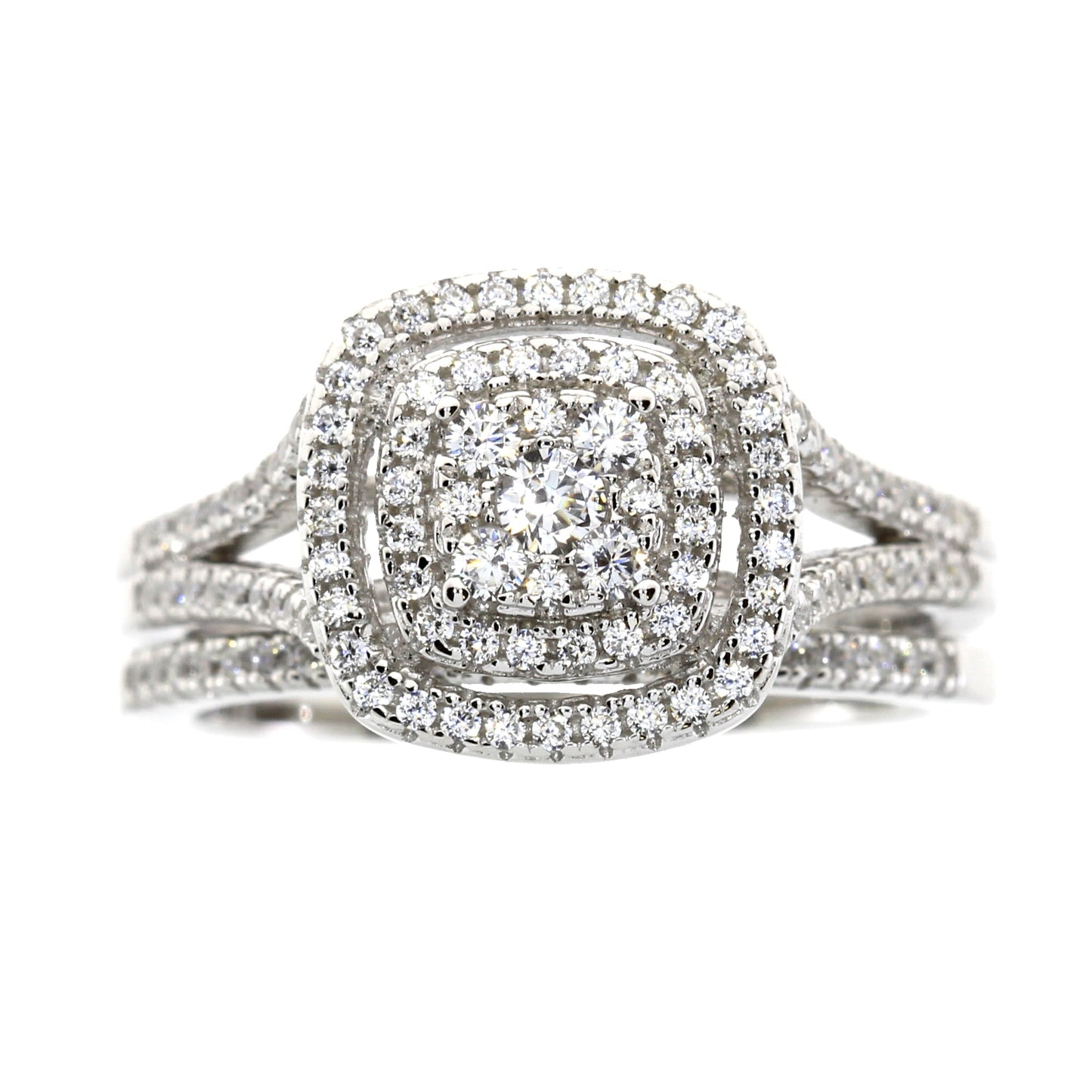Cubic Zirconium CZ SS Bridal Sterling Silver