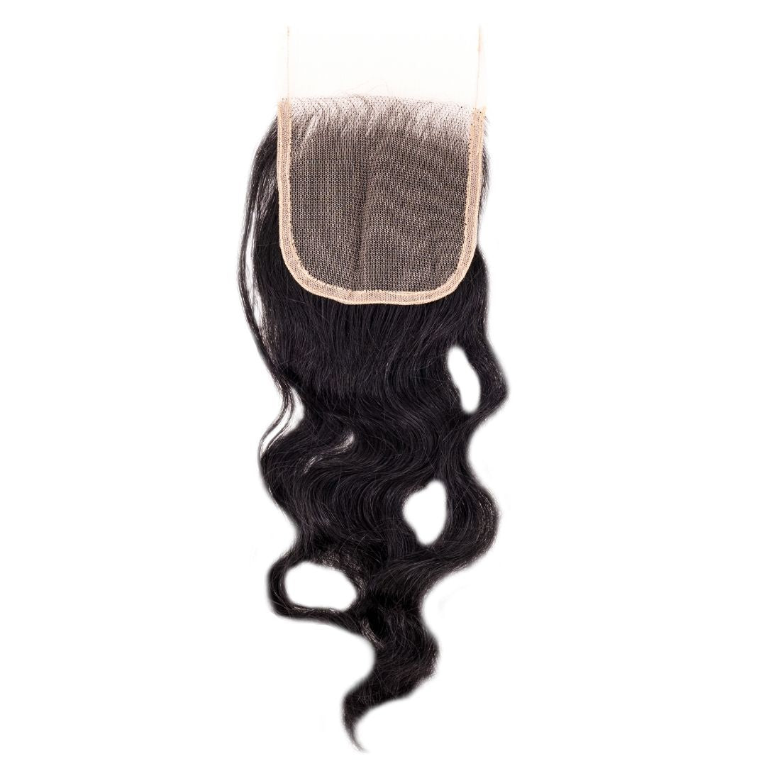 Raw Indian Curly 4x4 Transparent Closure