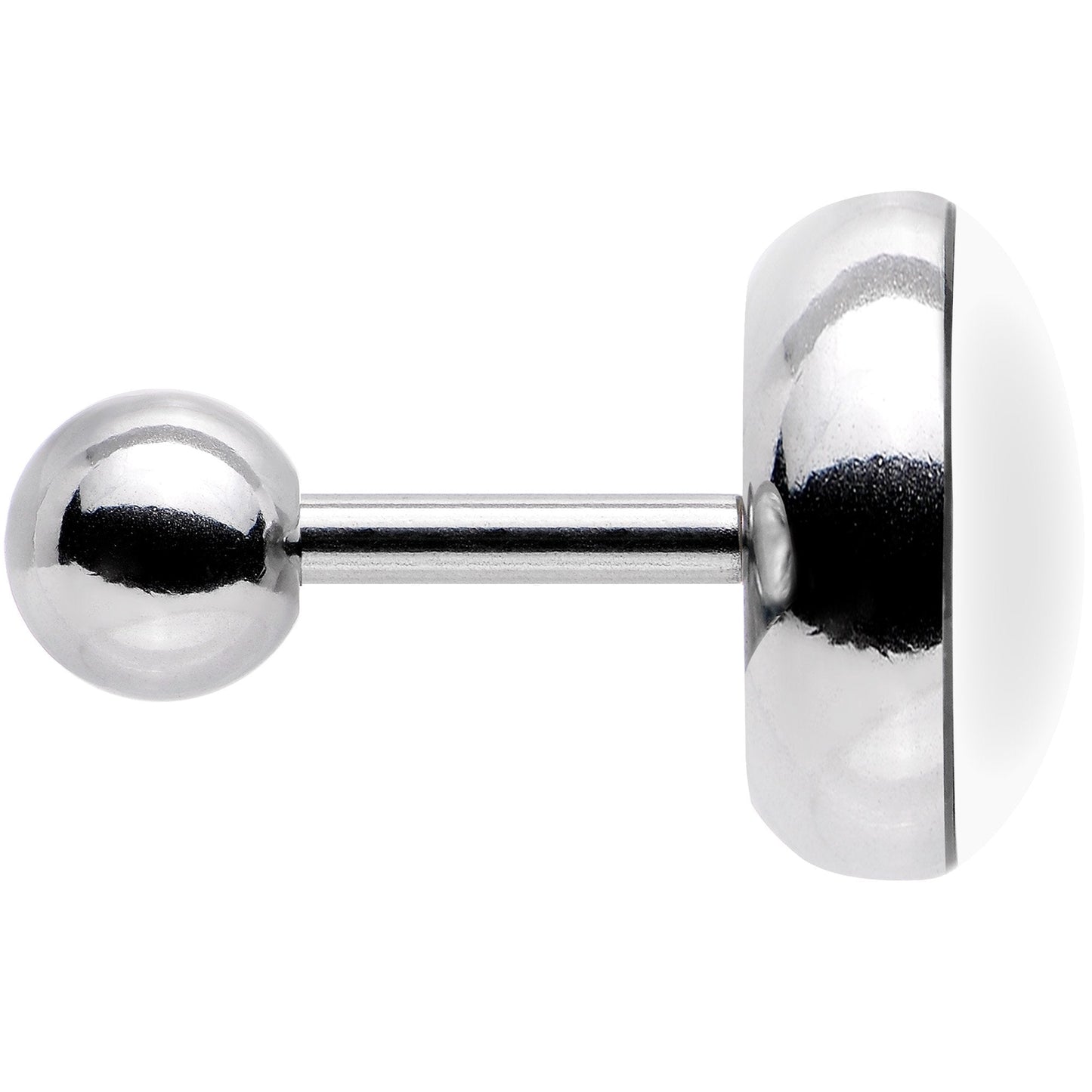 16G 1/4 Red Black Plaid Polar Bear Tragus Cartilage Earring