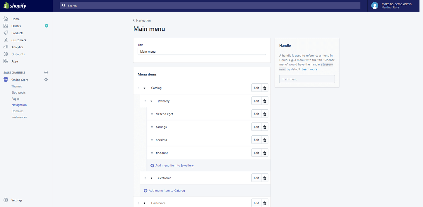 Shopify Theme - Storaxia