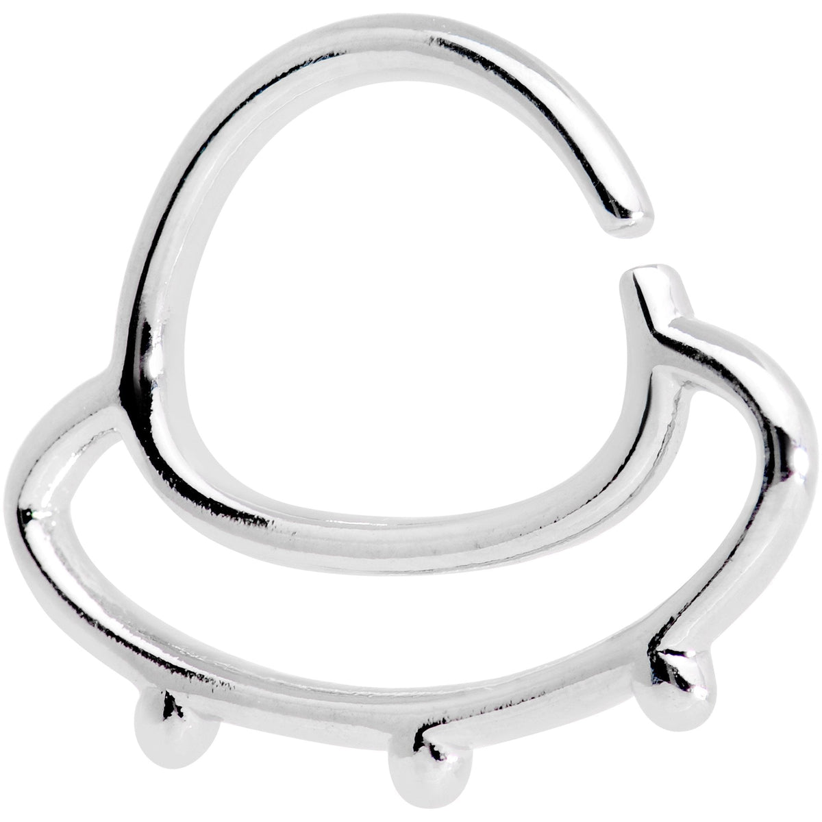 16G 3/8" Outer Space UFO Septum Ring