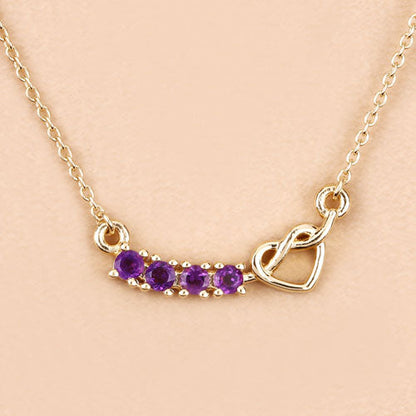0.24 Carat Genuine Amethyst .925 Sterling Silver Necklace
