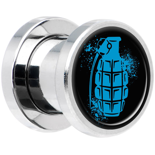 Blue Grenade Steel Screw Fit Plug Set 0G
