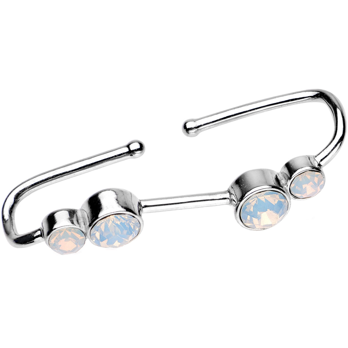 Aurora Gem Illusion Non Pierced Industrial Barbell