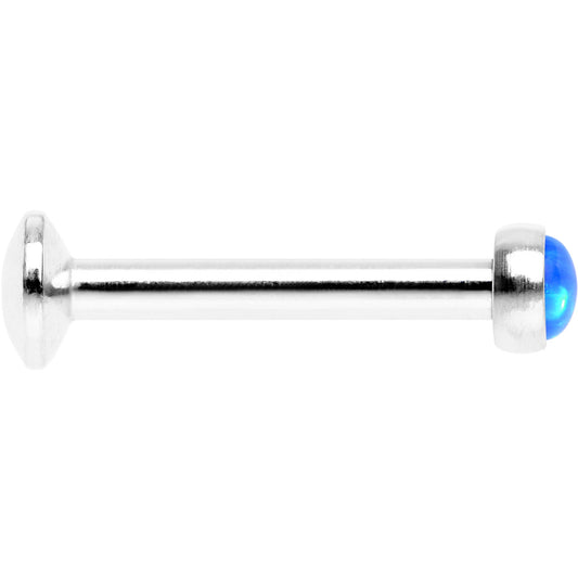 5/16 Blue Synthetic Opal Internally Threaded Daith Cartilage Tragus