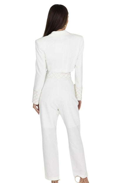 Orchid White Blazer