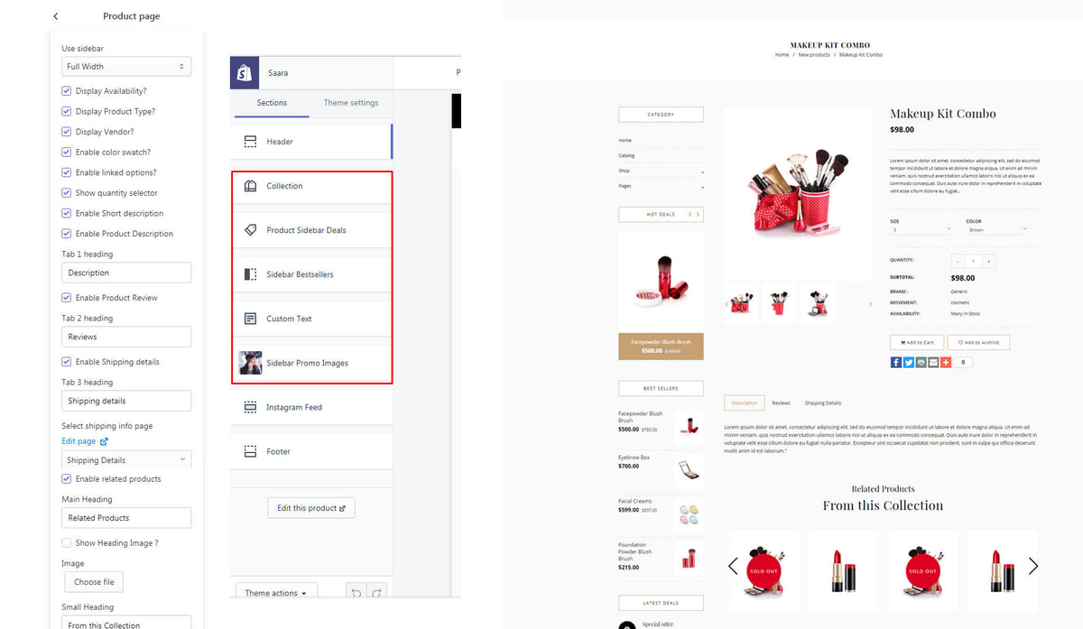Shopify Theme - Saara