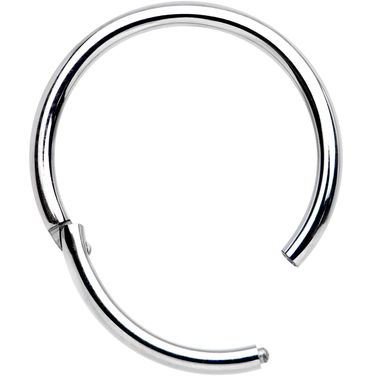 16G 1/2 Solid G23 Implant Grade Titanium Hinged Segment Ring