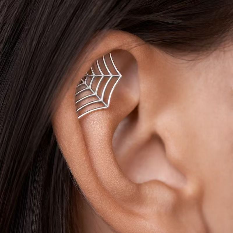 Gothic Hollow Web Earrings for Men and Women