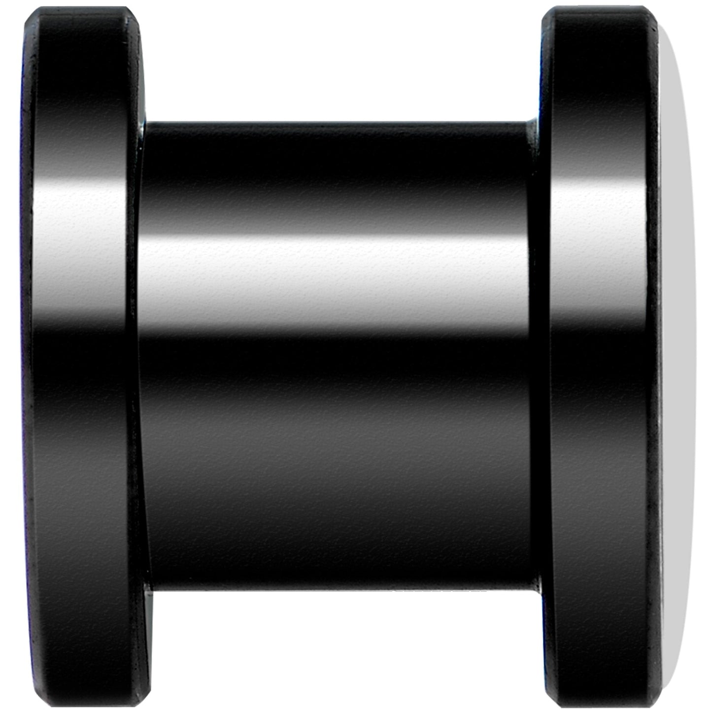 Blue Orange Tribal Print Black Anodized Screw Fit Plug Set 0G