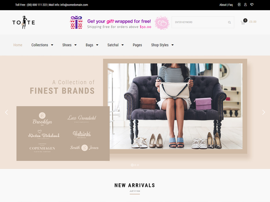 Shopify Theme - Tote, Bag, Shoes