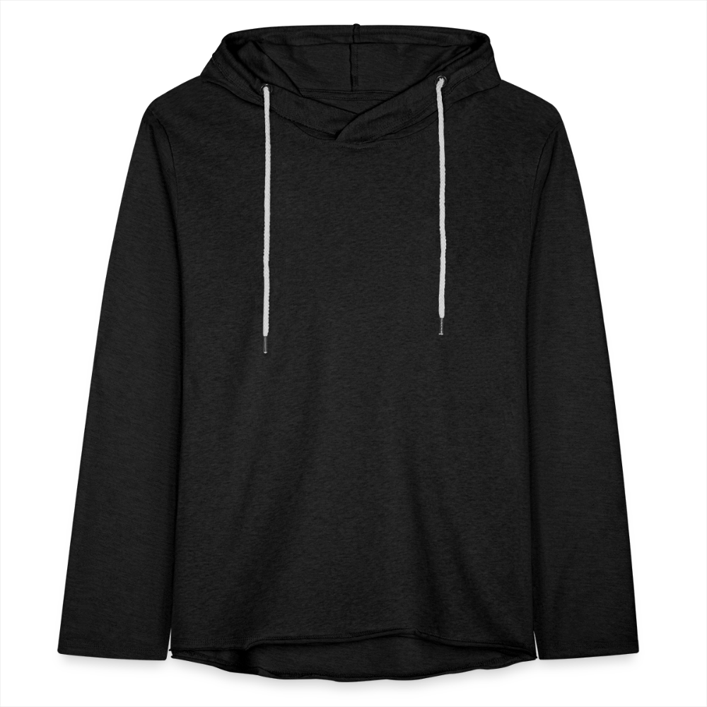 Unisex Lightweight Terry Hoodie - charcoal grey