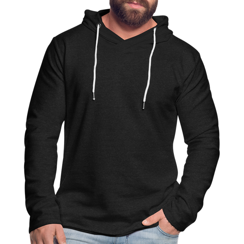 Unisex Lightweight Terry Hoodie - charcoal grey
