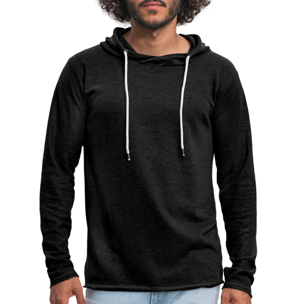 Unisex Lightweight Terry Hoodie - charcoal grey