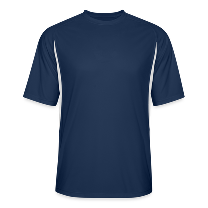 Men’s Cooling Performance Color Blocked Jersey - navy/white