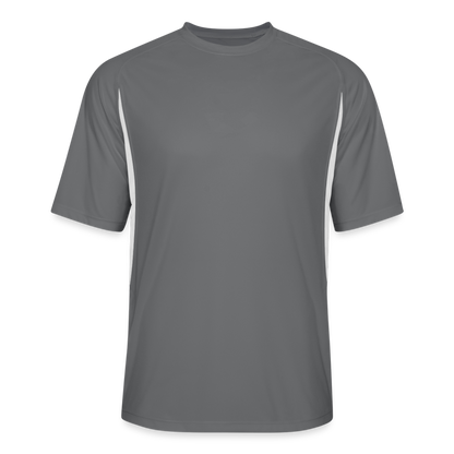 Men’s Cooling Performance Color Blocked Jersey - dark gray/white