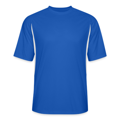 Men’s Cooling Performance Color Blocked Jersey - royal/white