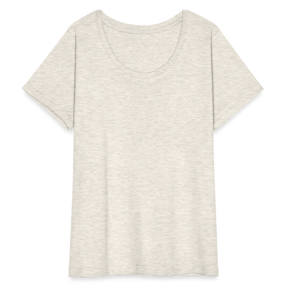 Women’s Curvy T-Shirt - heather oatmeal