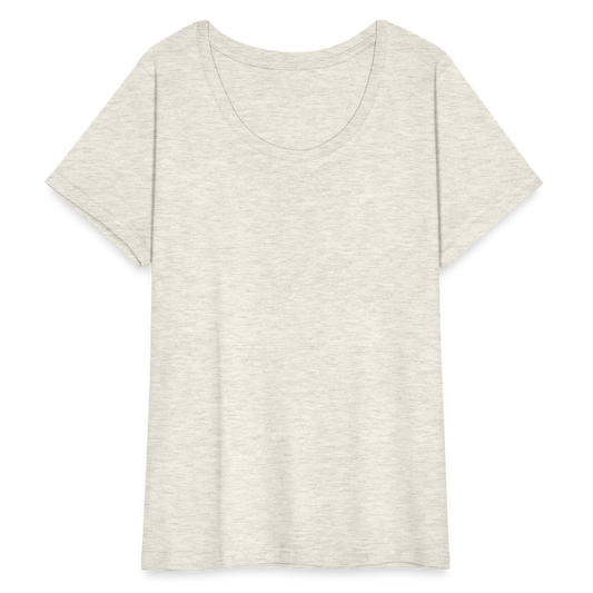 Women’s Curvy T-Shirt - heather oatmeal