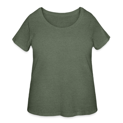 Women’s Curvy T-Shirt - heather military green